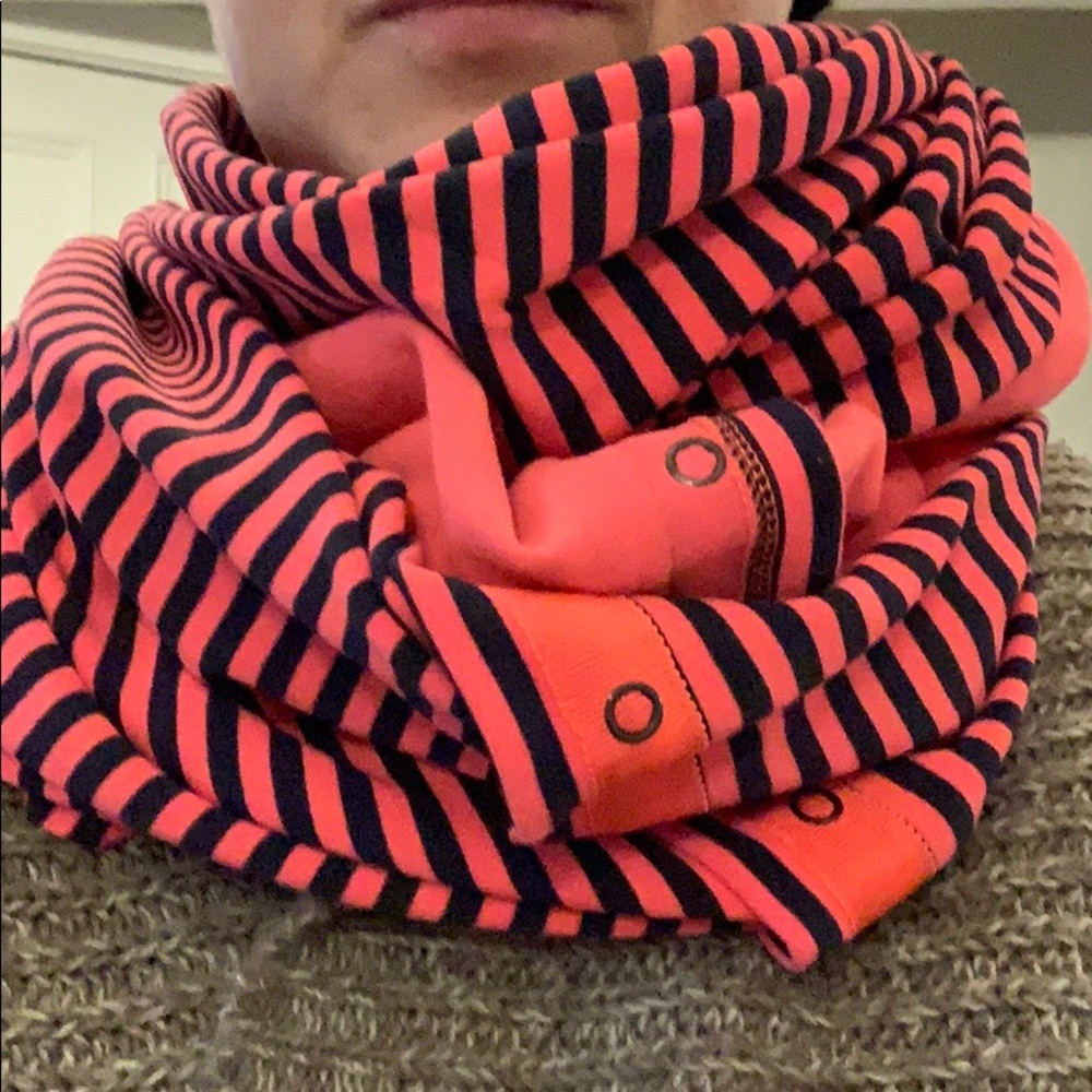 Lululemon Striped Button Scarf - image 2
